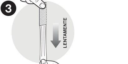 when removing the strip
