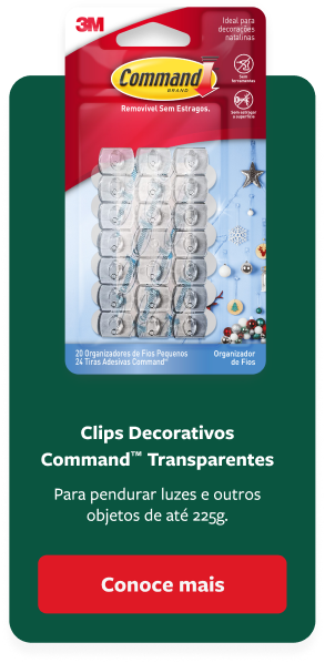 Clips Decorativos Command® Transparentes.