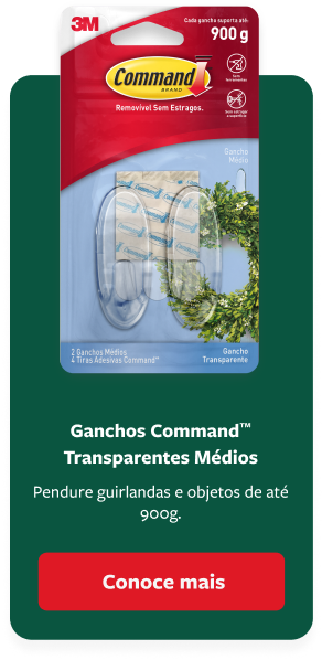 Ganchos Command® Transparentes Medianos.