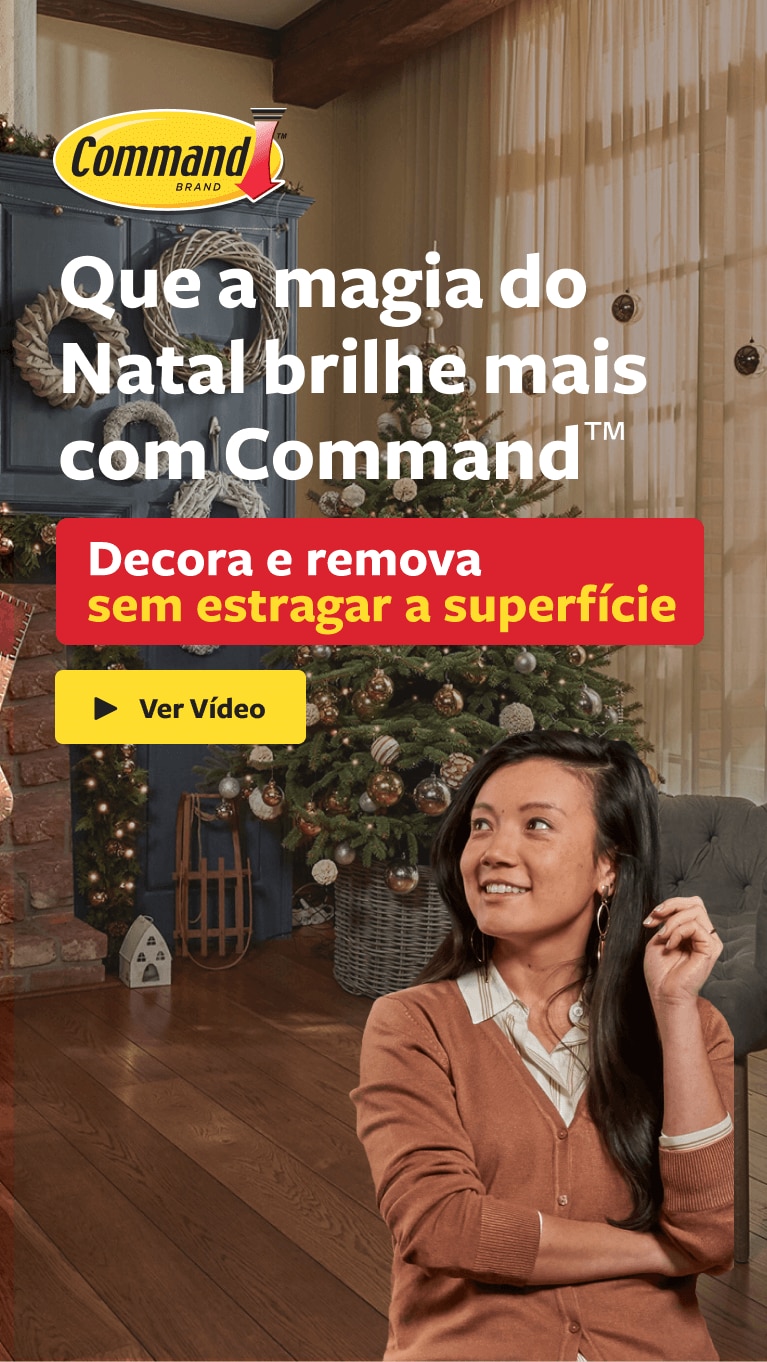 Que a magia do Natal brilhe mais com Command™.