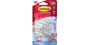 Produto mini ganchos Command transparentes
