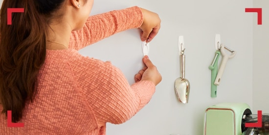 Organização de utensíios de cozinha
